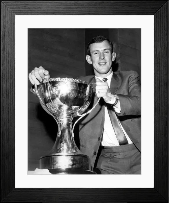 Framed Print : I won it-I hold it! Bobby Lennox triumphantly grasps the Cup he won with that 19th minute Framed Print : I won it-I hold it! Bobby Lennox triumphantly grasps the Cup he won with that 19th minute