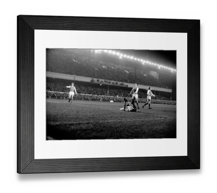 Framed Print : Sport: Football: Arsenal v. Sporting Lisbon Inter City Fairs Cup. Action from the match Framed Print : Sport: Football: Arsenal v. Sporting Lisbon Inter City Fairs Cup. Action from the match