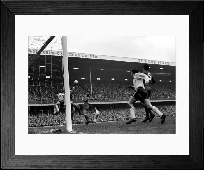 Framed Print : Derby v. Liverpool. Tommy Lawrence punches clean Derby attack. November 1969 Z10619-018 Framed Print : Derby v. Liverpool. Tommy Lawrence punches clean Derby attack. November 1969 Z10619-018