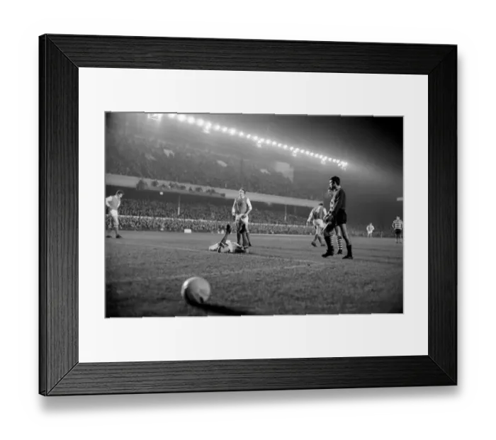 Framed Print : Sport: Football: Arsenal v. Sporting Lisbon Inter City Fairs Cup. Action from the match Framed Print : Sport: Football: Arsenal v. Sporting Lisbon Inter City Fairs Cup. Action from the match
