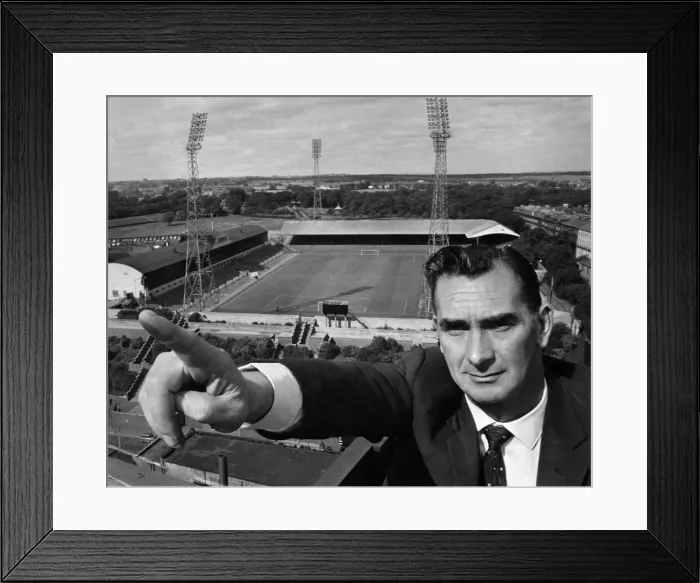 Framed Print : Jackie Milburn at St. Jamess Park, Newcastle. September 1964 P011975