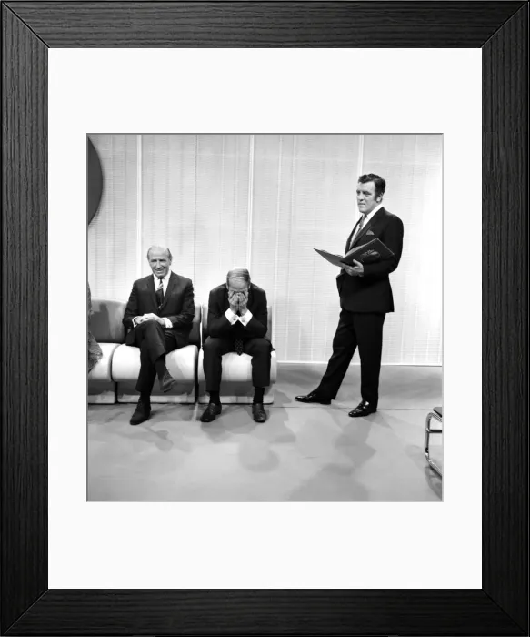 Framed Print : Entertainment Television Sport Football: Bobby Charlton had a surprise of his life when Framed Print : Entertainment Television Sport Football: Bobby Charlton had a surprise of his life when