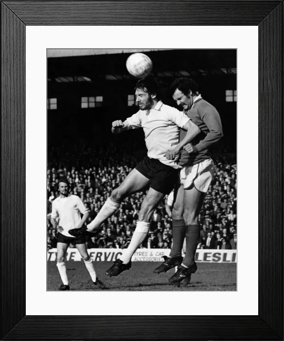 Framed Print : Bolton centre forward Roy Greaves and Rochdale centre half Arthur Marsh in a heading duel Framed Print : Bolton centre forward Roy Greaves and Rochdale centre half Arthur Marsh in a heading duel