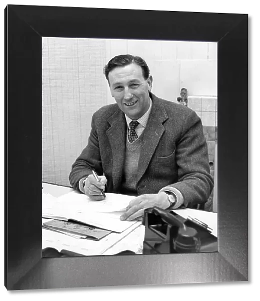 Manager George Smith in his Office. February 1963 P011285