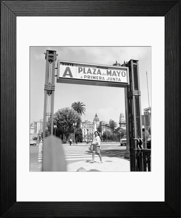 Framed Print : Avenida B. O Higgins after the famous General. December 1969 Z11691-007 Buenos Framed Print : Avenida B. O Higgins after the famous General. December 1969 Z11691-007 Buenos