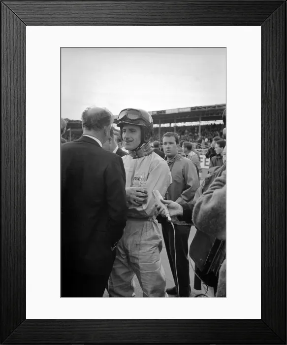 Framed Print : British Grand Prix, Silverstone-Graham Hill. July 1965 Framed Print : British Grand Prix, Silverstone-Graham Hill. July 1965