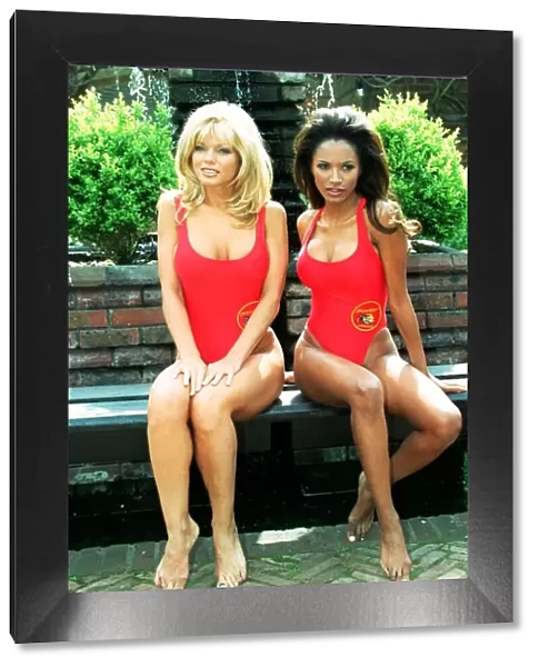Traci Bingham Actress and Donna D Errico who star in Baywatch as Jordan and Donna