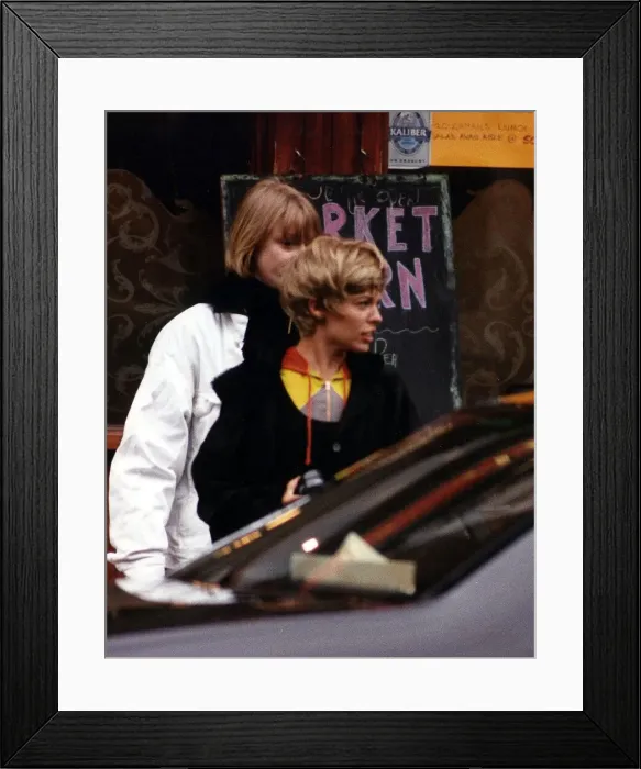 Framed Print : Kylie Minogue actress singer disguises herself with a wig Framed Print : Kylie Minogue actress singer disguises herself with a wig