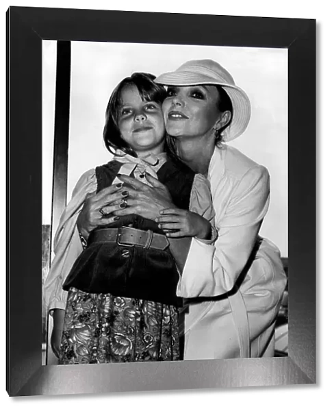 Joan Collins actress with her daughter Katyana