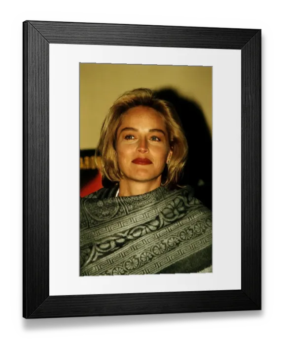 Framed Print : Sharon Stone American Actress starred in Basic Instinct