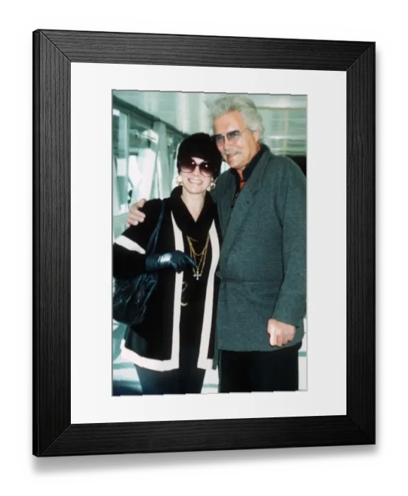 Framed Print : Ann Margaret actress at Heathrow airport