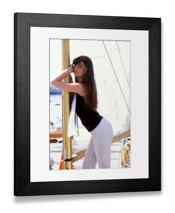 Framed Print : Actress Caroline Munro at the Cannes Film Festival, she stars in the film Maniac Framed Print : Actress Caroline Munro at the Cannes Film Festival, she stars in the film Maniac