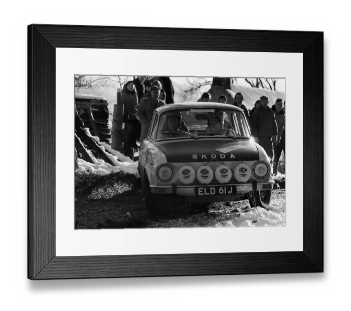 Framed Print : mrk scan Nov01 RAC Rally Winners November 1970 A Skoda tackles the course Framed Print : mrk scan Nov01 RAC Rally Winners November 1970 A Skoda tackles the course