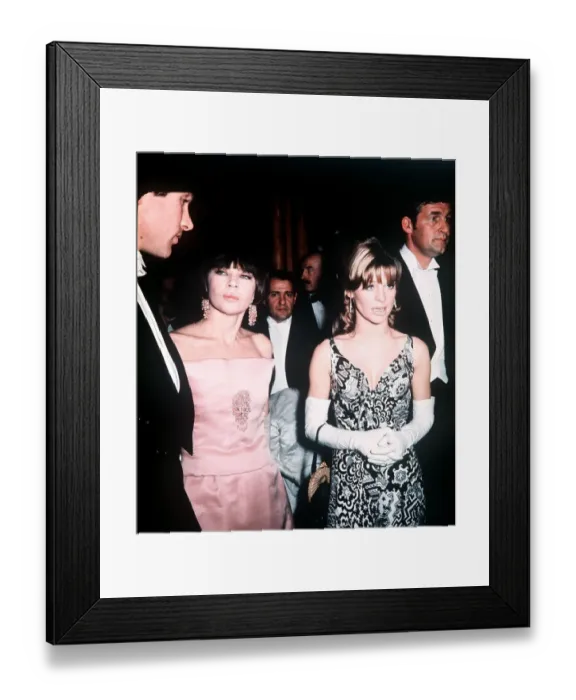 Framed Print : Warren Beatty actor Leslie Caron actress Julie Christie actress and Bill Travers actor