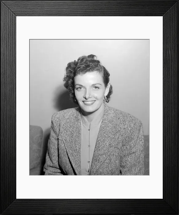 Framed Print : Jane Russell Actress Sept 1949 in London A©Mirrorpix Framed Print : Jane Russell Actress Sept 1949 in London A©Mirrorpix