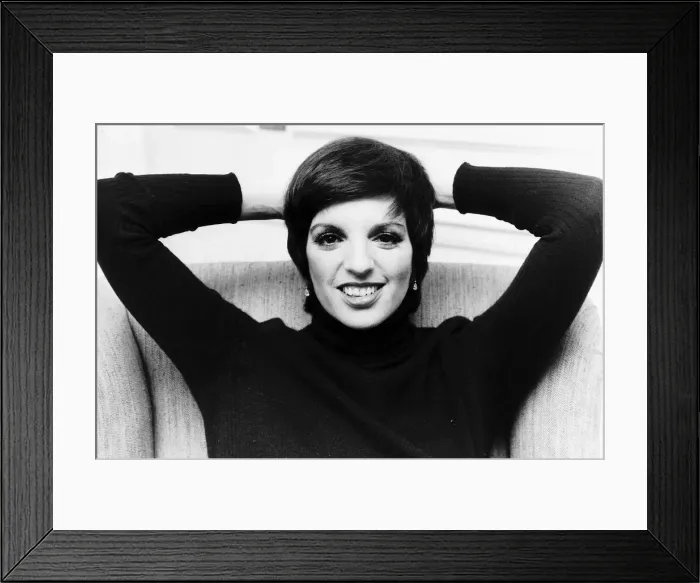 Framed Print : Liza Minnelli singer actress relaxing Framed Print : Liza Minnelli singer actress relaxing