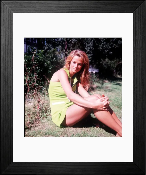 Framed Print : Actress Charlotte Rampling in a park. 9th August 1967 Framed Print : Actress Charlotte Rampling in a park. 9th August 1967