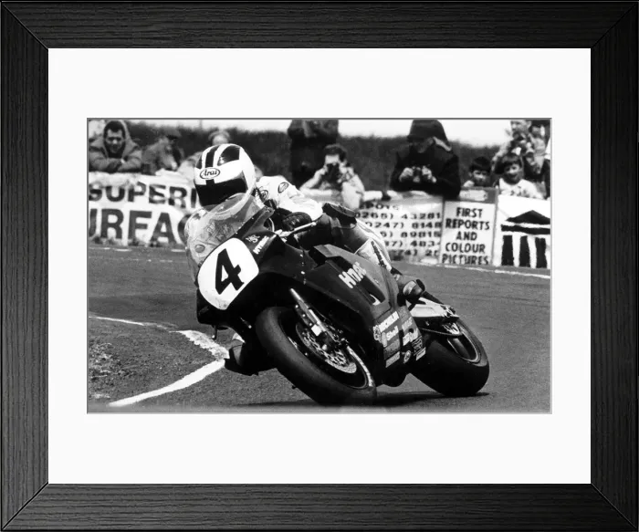 Framed Print : Ulster Motorcyclist Robert Dunlop Robert Dunlop first senior race Framed Print : Ulster Motorcyclist Robert Dunlop Robert Dunlop first senior race
