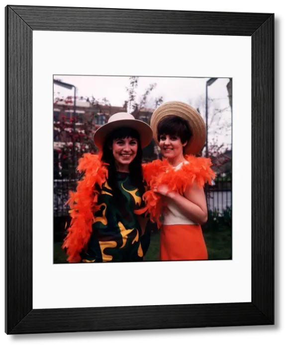 Framed Print : Pauline Collins and Gilly Fraser stars of the TV series Dr Who