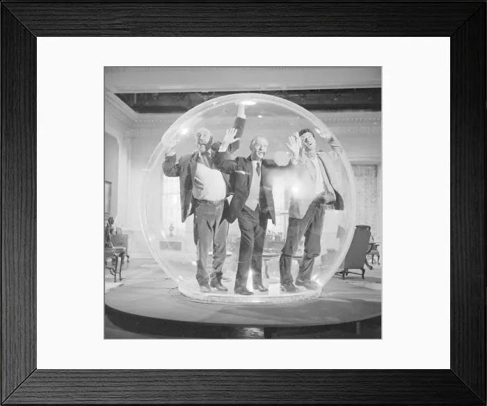 Framed Print : Left to right Lionel Jeffries, Eric Portman and Laurence Harvey seen here on the set of Framed Print : Left to right Lionel Jeffries, Eric Portman and Laurence Harvey seen here on the set of
