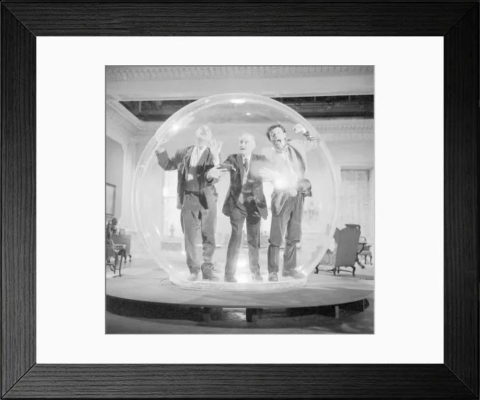 Framed Print : Left to right Lionel Jeffries, Eric Portman and Laurence Harvey seen here on the set of Framed Print : Left to right Lionel Jeffries, Eric Portman and Laurence Harvey seen here on the set of