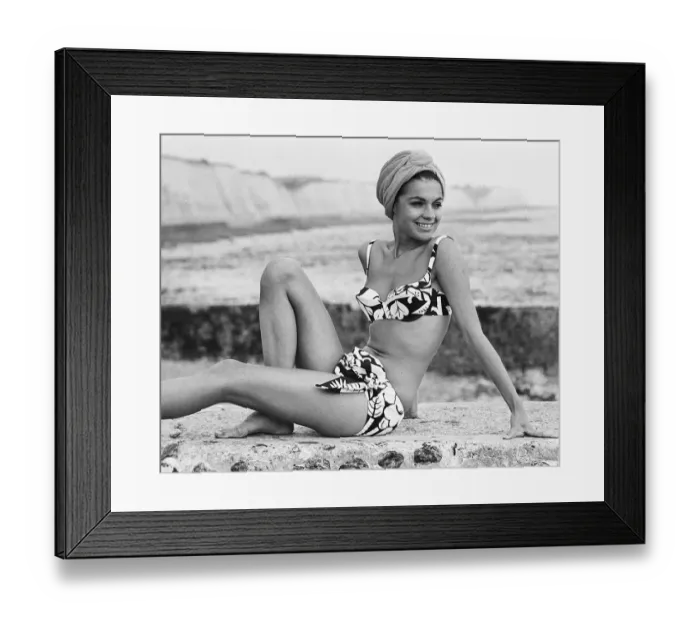 Framed Print : Actress Virginia North who was a Bond Girl in the James Bond film On Her Majesty