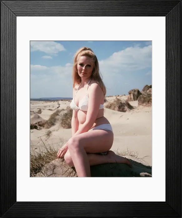Framed Print : Veronica Carlsone actress who appeared in Hammer Horror films Glamour Framed Print : Veronica Carlsone actress who appeared in Hammer Horror films Glamour