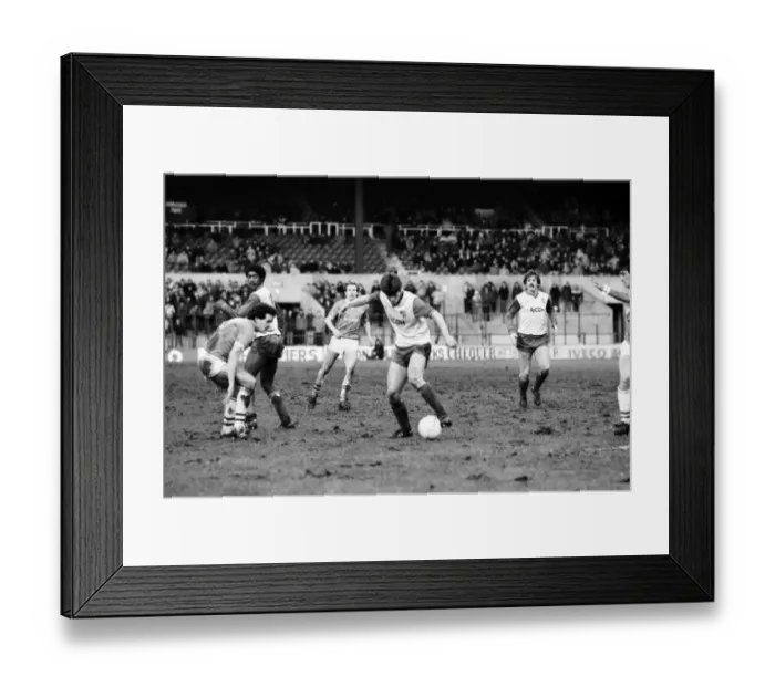 Framed Print : English League Division One match Stoke City 1 v Everton 1 January 1984 Framed Print : English League Division One match Stoke City 1 v Everton 1 January 1984