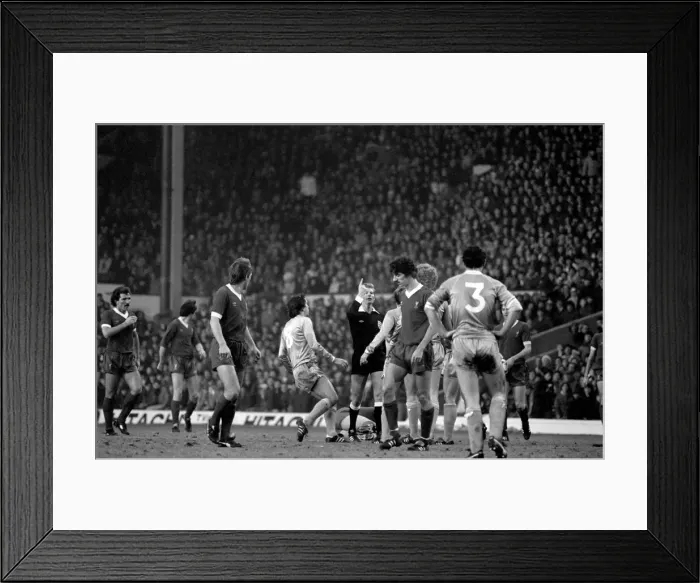 Framed Print : English League Division One match. Liverpool 1 v Manchester City 3