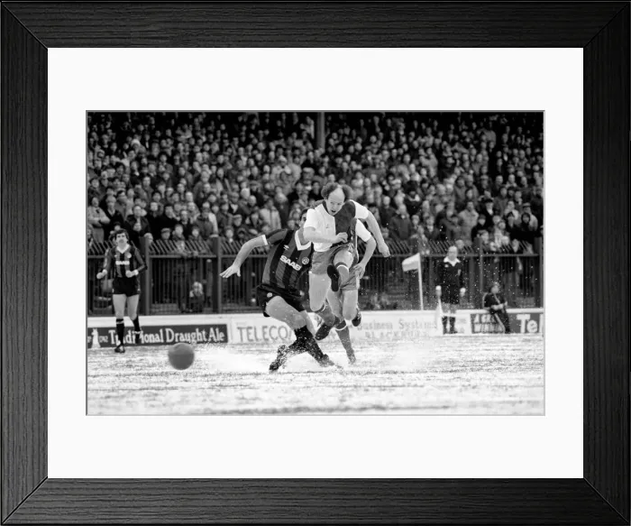 Framed Print : English League Division Two match at Ewood Park Blackburn Rovers 2 v Manchester Framed Print : English League Division Two match at Ewood Park Blackburn Rovers 2 v Manchester