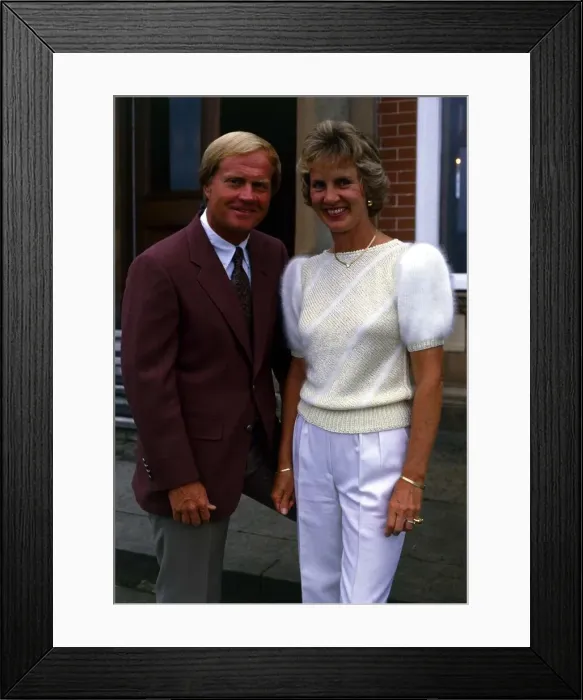 Framed Print : Jack Nicklaus July 1986 and wife Barbara At Turnberry for the Open 17 Framed Print : Jack Nicklaus July 1986 and wife Barbara At Turnberry for the Open 17