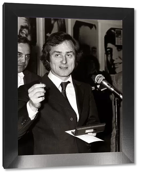 Harold Evans Editor of The Sunday Times - 1973 recieves an award for Journalist of