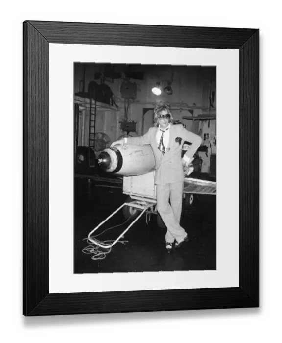 Framed Print : Rod Stewart said a fond farewell on 6 December 1978 to the ship he helped to make a TV Framed Print : Rod Stewart said a fond farewell on 6 December 1978 to the ship he helped to make a TV