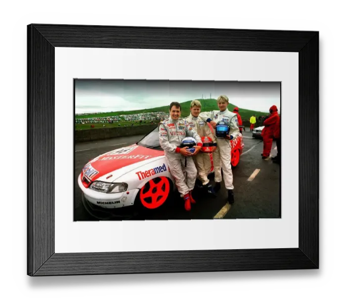 Framed Print : Motor Racing Brothers John And Ryan Dalziel August 1998 On The First Steps Of The Ladder Framed Print : Motor Racing Brothers John And Ryan Dalziel August 1998 On The First Steps Of The Ladder