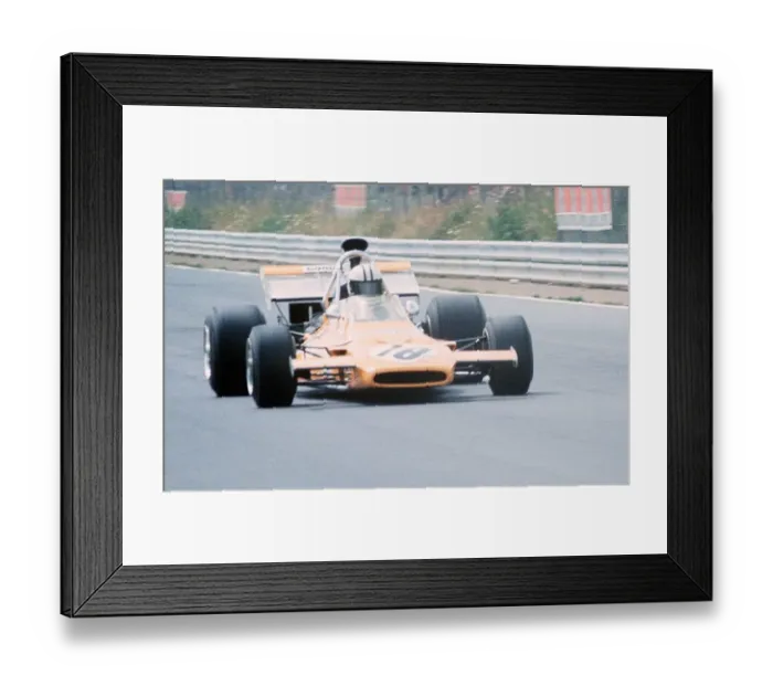 Framed Print : Denny Hulme motor racing driver 1971 McLaren Ford at German Grand Prix Nurburgring Framed Print : Denny Hulme motor racing driver 1971 McLaren Ford at German Grand Prix Nurburgring