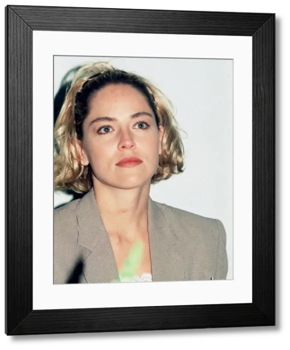 Framed Print : Sharon Stone American actress 1992