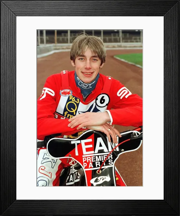 Framed Print : Grant MacDonald during practice April 1998