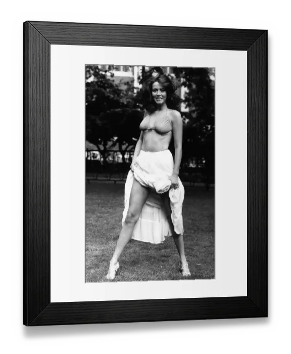 Framed Print : Ruth Burnett actress model and ex Bunny Girl in 1980 friend of Prince Andrew