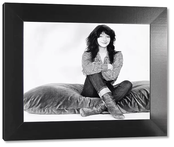 Kate Bush Singer Sitting On A Giant Cushion September 1983