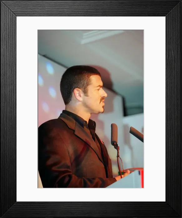 Framed Print : George Michael the singer collects his award at the Capital Radio Framed Print : George Michael the singer collects his award at the Capital Radio