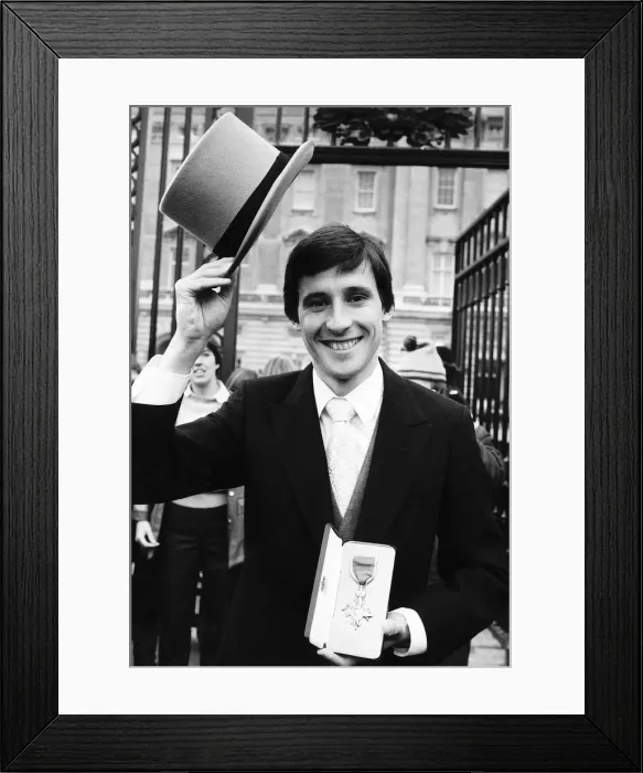 Framed Print : Sebastian Coe MP awarded the MBE for services to sport Dbase Framed Print : Sebastian Coe MP awarded the MBE for services to sport Dbase