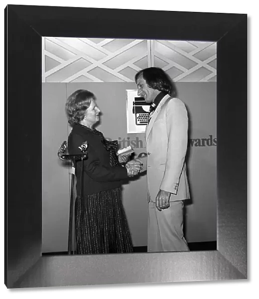John Pilger April 1980 Journalist receiving award - Journalist Of The Year Award 1979