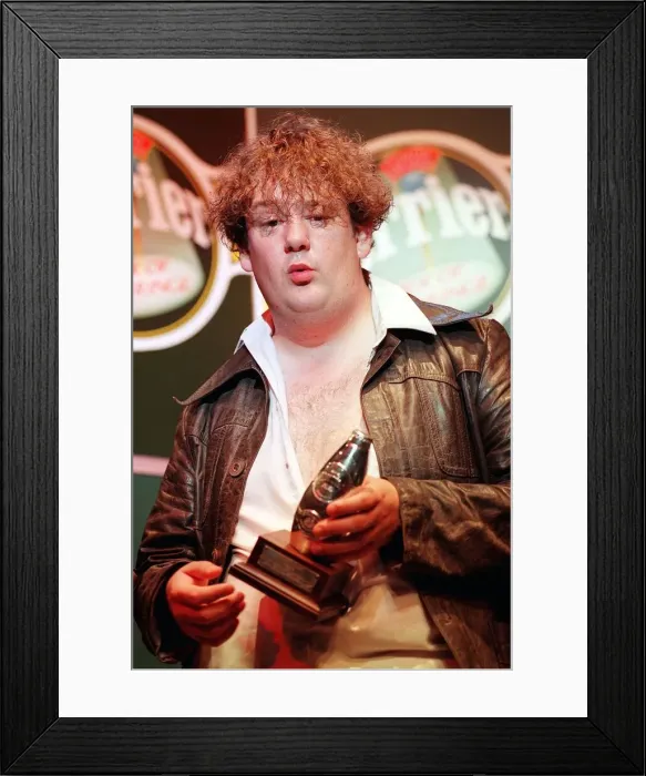 Framed Print : Johnny Vegas Edinburgh Festival August1988 at the Perrier comedy awards Framed Print : Johnny Vegas Edinburgh Festival August1988 at the Perrier comedy awards