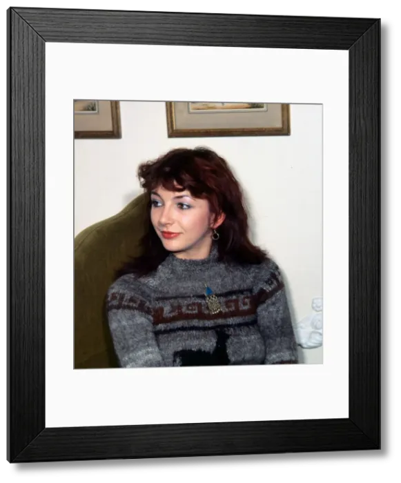 Framed Print : Kate Bush British pop singer December 1979 Framed Print : Kate Bush British pop singer December 1979