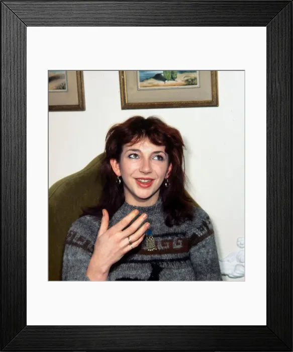 Framed Print : Kate Bush British pop singer December 1979 Framed Print : Kate Bush British pop singer December 1979