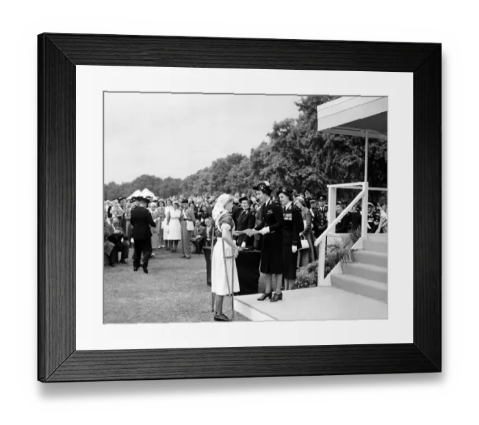 Framed Print : Princess Margaret July 1954 Presents awards at the St. John Ambulance Brigade Rally Framed Print : Princess Margaret July 1954 Presents awards at the St. John Ambulance Brigade Rally