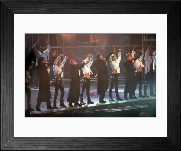 Framed Print : Take That at the Smash Hits Poll Winners Party where they won ten awards including best