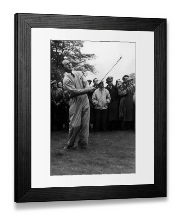 Framed Print : Eric Brown golfer June 1957