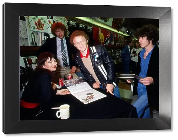 Kate Bush at album signing in Glasgow October 1980