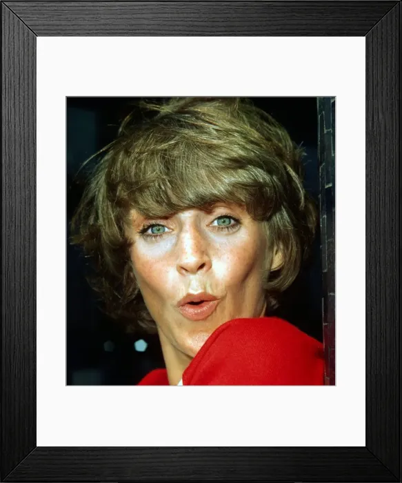 Framed Print : Polly James British actress August 1975
